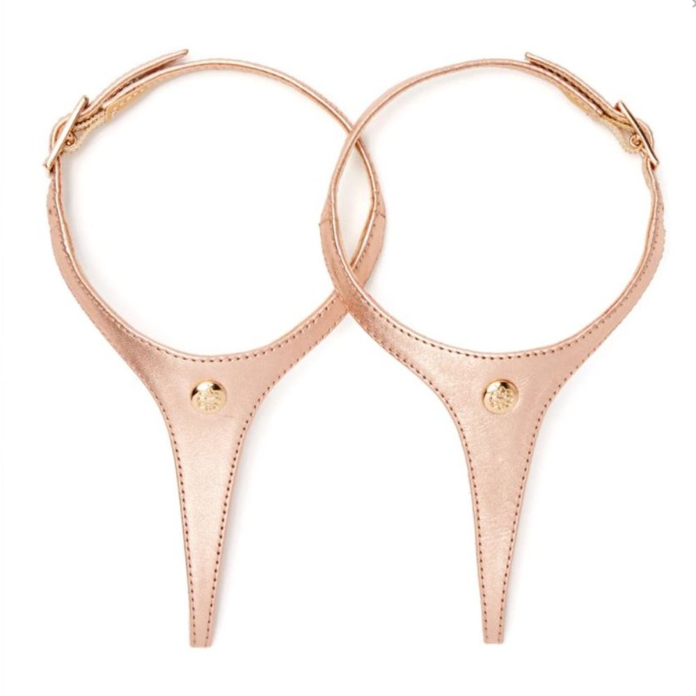 Cambiami Rose Gold Leather Sandal Straps